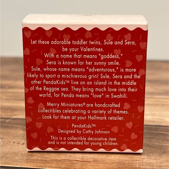 1997 HALLMARK MERRY MINIATURES QSM8545 PENDAKIDS FIGURINES VALENTINES - Picture 3 of 9